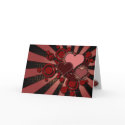 Red Retro Hearts Valentine’s Day cards