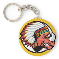 Red Rhinos key chain keychains