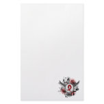 Red Ribbon And Wings Heart Disease Customized Stationery