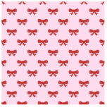 Red Ribbon Bow Pattern on Pink. Custom photo sculptures