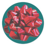 Red Ribbon Bow stickers