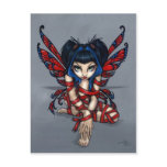 "Red Ribbon Fairy" Postcard