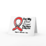 Red Ribbon For My Hero My Best Friend Greeting Cards
