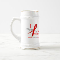 Red Ribbon I Wear Red For My Mum Mugs