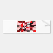 RED RIBBONS BUMPER STICKERS