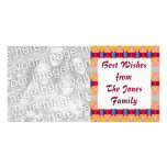 red ribbons photo cards