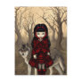 "Red Riding Hood in Autumn" Postcard