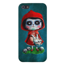 Red Riding Hood Sugar Skull iPhone 5 Cover