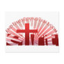 Red Rising Sun Postcard