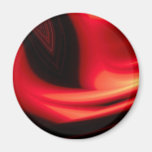 Red Road - Modern Abstract Fridge Magnet