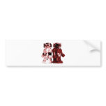 red robots bumper sticker bumper stickers