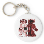 red robots keychain