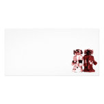red robots photo card photo cards