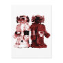 red robots postcard