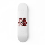 red robots skateboard