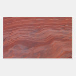 Red Rock Layer Study Rectangle Sticker