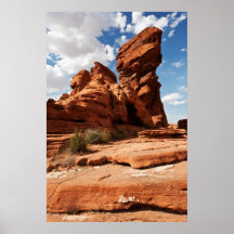 Red Rock Monolith Posters