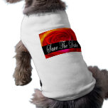 Red Rose Art Save The Date - Multi Dog Tee Shirt