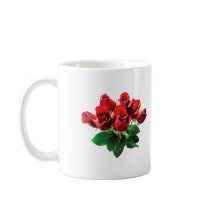 Red Rose Bouquet Coffee Mug