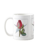 Red Rose Bud Panels mugs
