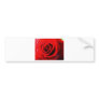 Red Rose Bumper Sticker