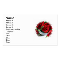 Red Rose Business Card business cards