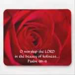Red Rose Closeup Mouse Pads