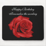Red rose - customise wording