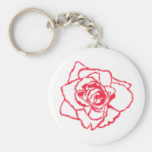 Red Rose design! Key Chains