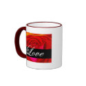 Red Rose Dog Cat Painting Art - Multi mugs