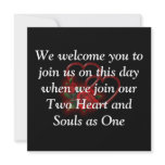 Red rose-Double red-heart  Card invitations