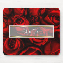 Red Rose Elegance Mouse Pad