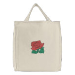 Red Rose emroidered bag embroidered bags