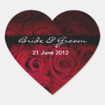 Red rose Envelope and favour Stickers