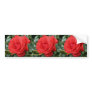 Red Rose Flower Bumper Sticker Car Art