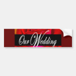 Red Rose Flower Painting Art - Multi Bumper Sticker