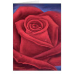 Red Rose Flower Painting - Multi Card