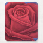 Red Rose Flower Painting - Multi mousepads