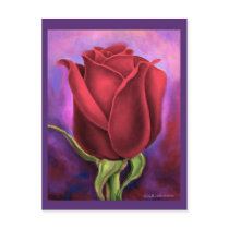 Red Rose Flower Painting - Multi