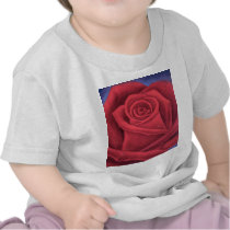 Red Rose Flower Painting - Multi T-shirts