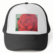 RED ROSE MESH HATS