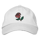 Red Rose Hat embroidered hats