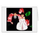 "Red Rose II" Wedding Note Card