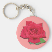 Red Rose Keychain