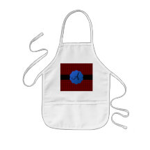 Red rose monogram aprons