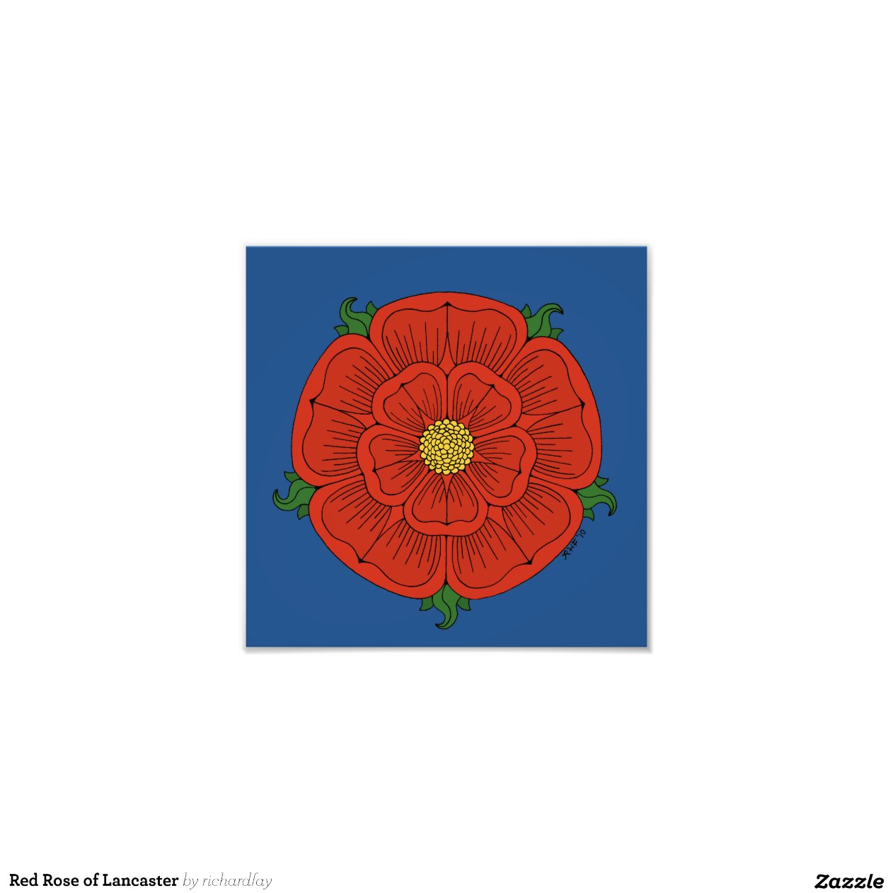 Red Rose of Lancaster Print Zazzle