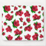 Red Rose Pattern Mouse Pads