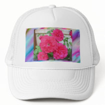 Red Rose Rainbow Hat