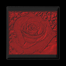 Red Rose "Sculpture" magnets