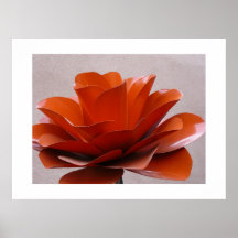 Red Rose Steel-Print